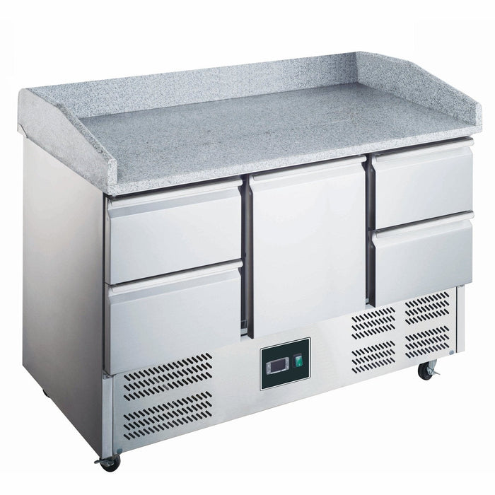 Saro - SARO Pizzatisch, 1 Tür + 4 Schubladen, 903 PZ 1/4 - GastroDeals