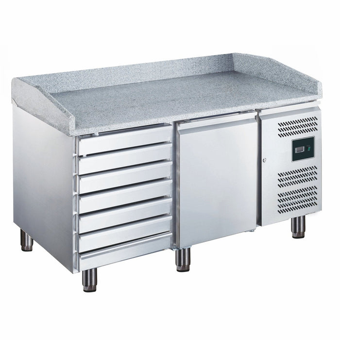 Saro - SARO Pizzatisch, 1 Tür + 7 Schubladen, EPZ 1610 TN - GastroDeals