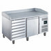 Saro - SARO Pizzatisch, 1 Tür + 7 Schubladen, EPZ 1610 TN - GastroDeals