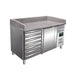 Saro - SARO Pizzatisch, 1 Tür + 7 Schubladen, MARGA PZ 1610 TN - GastroDeals