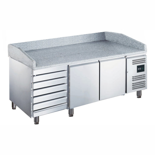 Saro - SARO Pizzatisch, 2 Türen + 7 Schubladen, EPZ 2610 TN - GastroDeals
