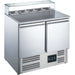 Saro - SARO Pizzatisch, 2 Türen, Glasaufsatz, Modell EPS 900G - GastroDeals