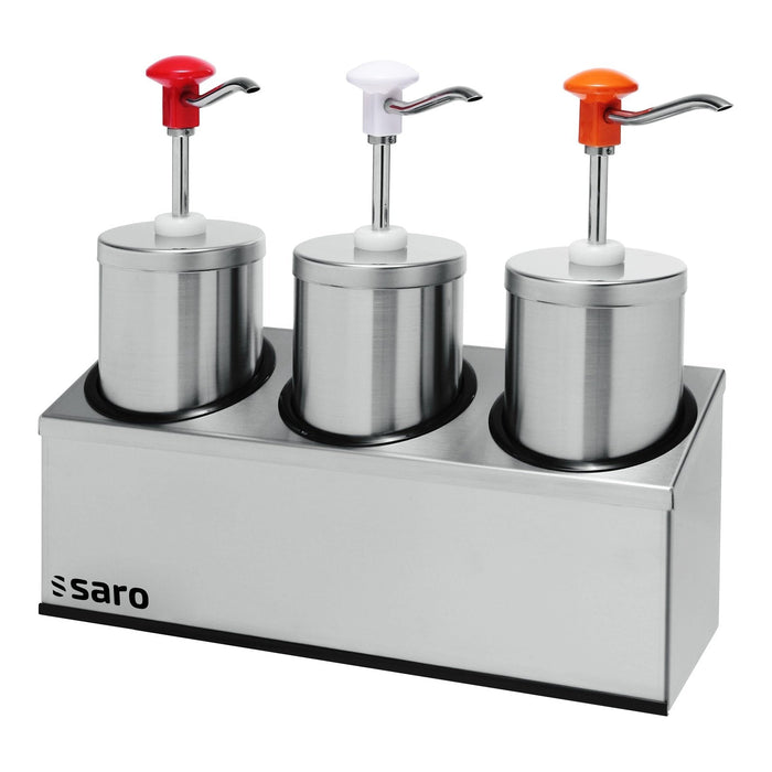 Saro - SARO Saucenspender PD-006 3 x 2,25 ltr - GastroDeals