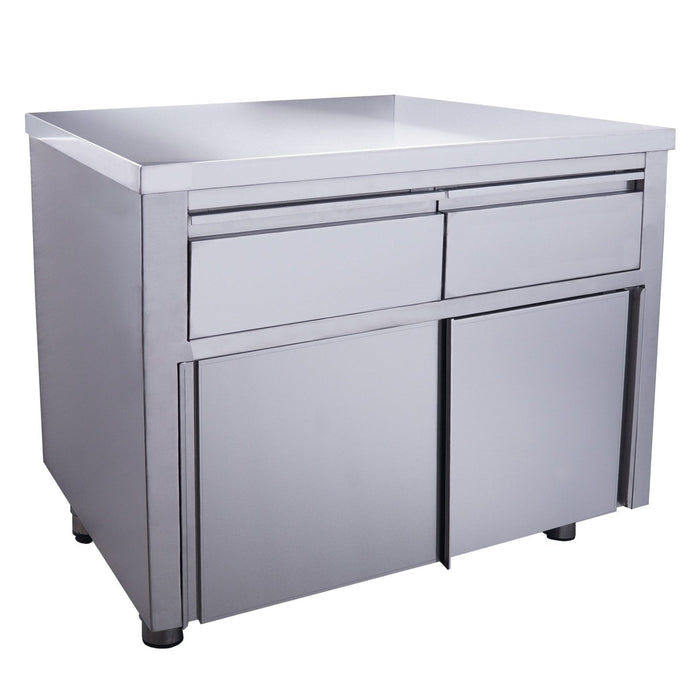 Saro - SARO Schiebetürenschrank mit 2 Schubladen, 1000X700mm - GastroDeals