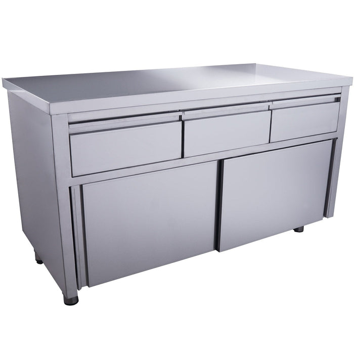 Saro - SARO Schiebetürenschrank mit 3 Schubladen, 1600X700mm - GastroDeals