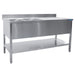 Saro - SARO Spültisch 2 Becken, links - B 1200 x T 600 mm - GastroDeals