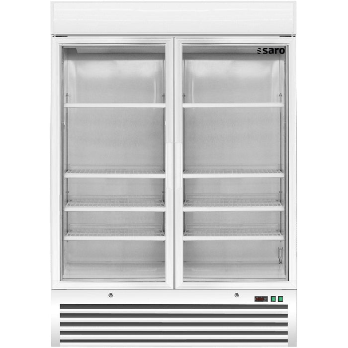 Saro - SARO Tiefkühlschrank, 2 Glastüren, Modell D 920 - weiß - GastroDeals