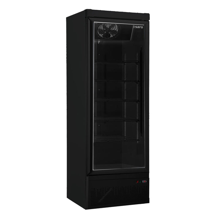 Saro - SARO Tiefkühlschrank, Glastür, Modell GTK 560 - schwarz - GastroDeals