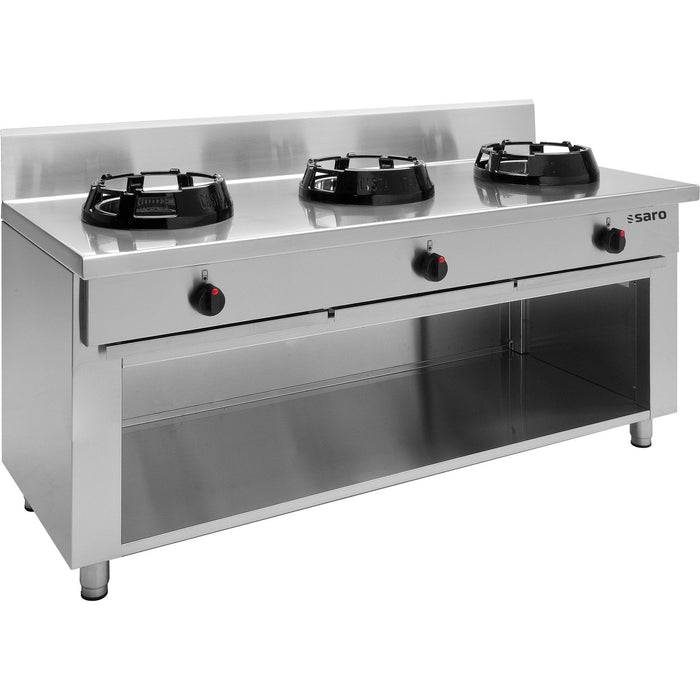 Saro - SARO Wok-Gasherd, offener Unterbau, Modell CC/03 - GastroDeals