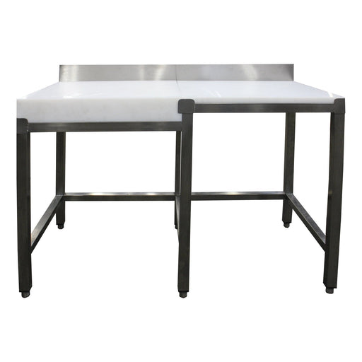 Saro - SARO Zerlegetisch, Hackblock links, Aufkant. 1200x500mm - GastroDeals