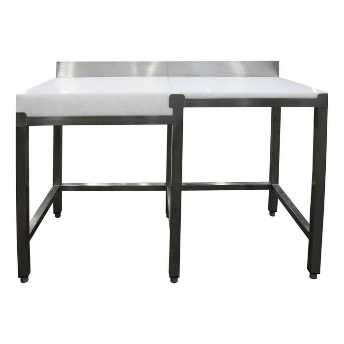 Saro - SARO Zerlegetisch, Hackblock links, Aufkant. 1800x600mm - GastroDeals