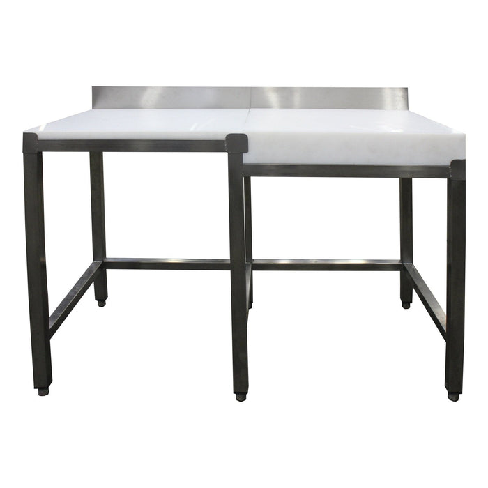 Saro - SARO Zerlegetisch, Hackblock rechts,Aufkantung 120x50cm - GastroDeals