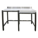 Saro - SARO Zerlegetisch, Hackblock rechts,Aufkantung 150x50cm - GastroDeals