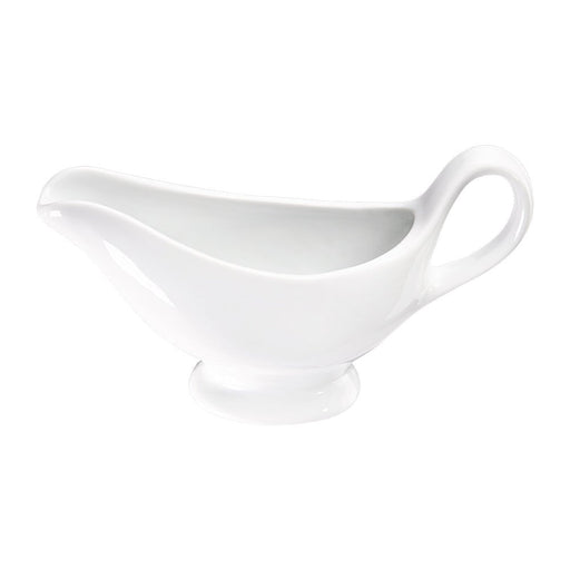 Stalgast - Sauciere, reinweißes Hotelporzellan, Serie Isabell, L. 230 mm, 500 ml - GastroDeals