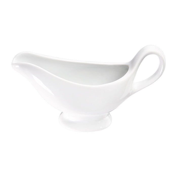 Stalgast - Sauciere, reinweißes Hotelporzellan, Serie Isabell, L. 230 mm, 500 ml - GastroDeals