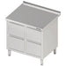 Stalgast - Schubladenschrank mit 2x2 Schubladen, 840x600x850 mm, mit Aufkantung, verschweißt - GastroDeals