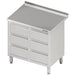 Stalgast - Schubladenschrank mit 2x3 Schubladen, 840x700x850 mm, mit Aufkantung, verschweißt - GastroDeals