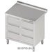 Stalgast - Schubladenschrank mit 2x3 Schubladen, 840x700x850 mm, ohne Aufkantung, verschweißt - GastroDeals