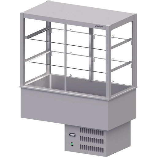 Stalgast - Selbstbedienungsvitrine "Drop-In" mit Kühlwanne 1155x620x1355 mm - GastroDeals