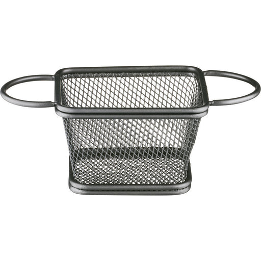 Stalgast - Servier-Frittierkorb eckig, 100x80x70 mm (BxTxH), schwarz - GastroDeals