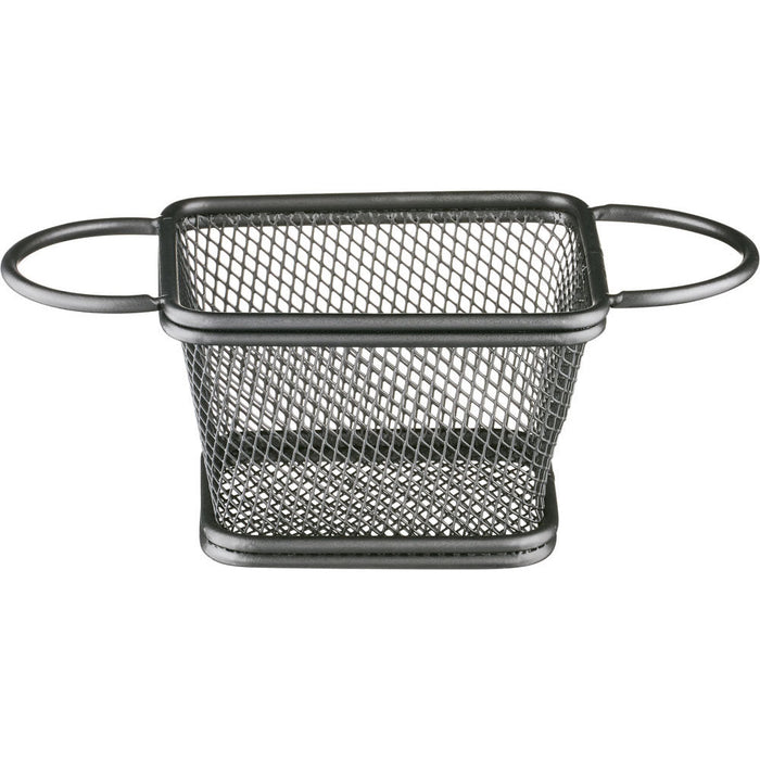 Stalgast - Servier-Frittierkorb eckig, 100x80x70 mm (BxTxH), schwarz - GastroDeals