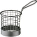 Stalgast - Servier-Frittierkorb rund, Ø 80 mm, schwarz - GastroDeals