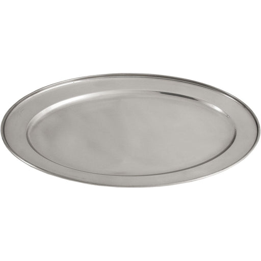Stalgast - Servierplatte oval, Edelstahl, 30,2 x 20,2 cm (BxT) - GastroDeals