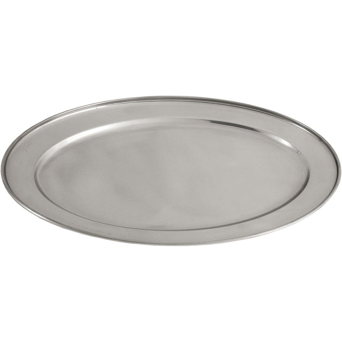 Stalgast - Servierplatte oval, Edelstahl, 30,2 x 20,2 cm (BxT) - GastroDeals