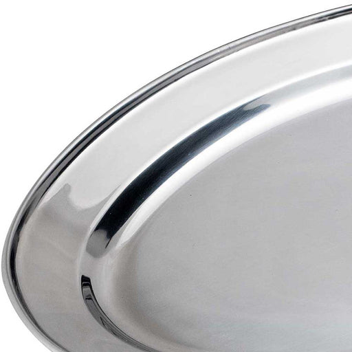 Stalgast - Servierplatte oval, Edelstahl, 34,8 x 23,3 cm (BxT) - GastroDeals