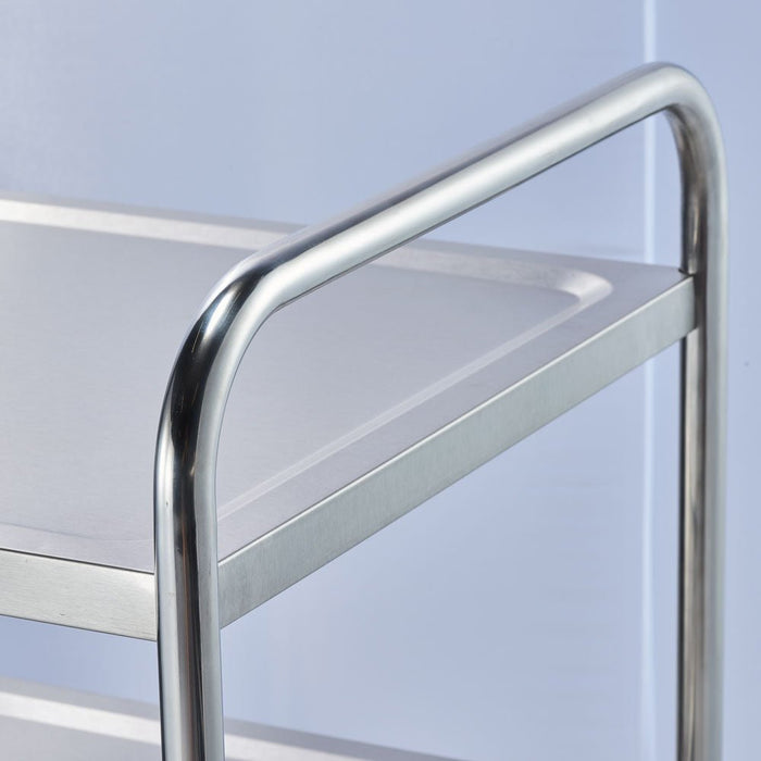Stalgast - Servierwagen aus Edelstahl, mit drei Borden, 860 x 540 x 920 mm (BxTxH) - GastroDeals