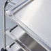 Stalgast - Servierwagen aus Edelstahl, mit drei Borden, 860 x 540 x 920 mm (BxTxH) - GastroDeals