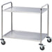 Stalgast - Servierwagen aus Edelstahl, mit zwei Borden, 860 x 540 x 940 mm (BxTxH) - GastroDeals