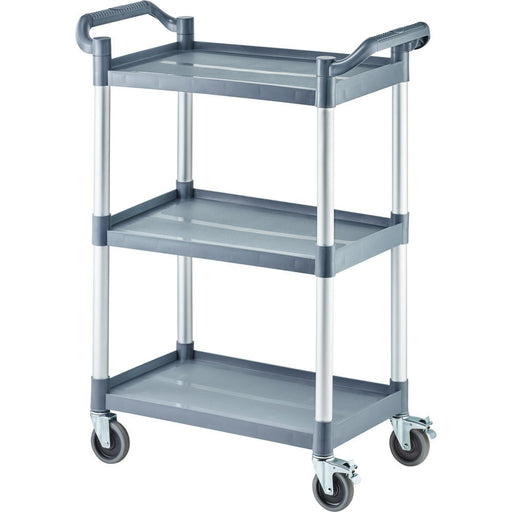 Stalgast - Servierwagen aus Kunststoff, mit drei Borden, 860 x 425 x 910 mm (BxTxH) - GastroDeals