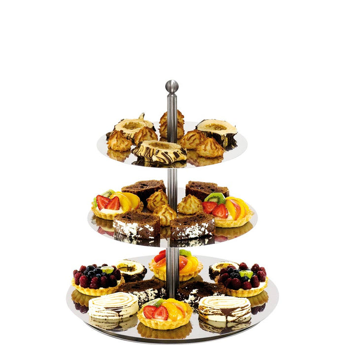 Stalgast - Spiegel-Etagere, 3-stufig, Höhe 48 cm - GastroDeals