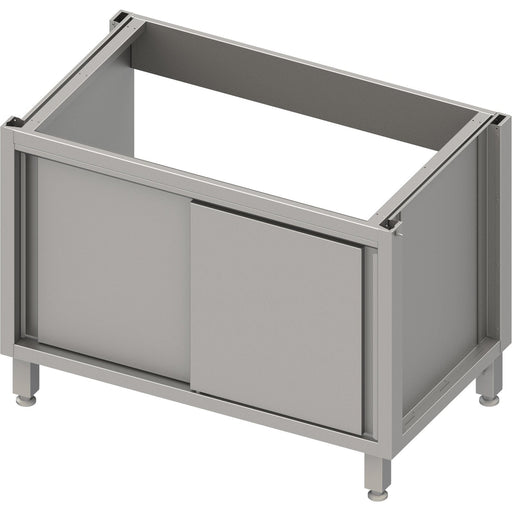 Stalgast - Spülenunterschrank Boxversion 2.0, für Beine/Sockelrahmen, mit Schiebetüren 1400x640x660 mm - GastroDeals