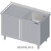 Stalgast - Spülschrank mit Flügeltüren 1400x700x850 mm, mit einem Becken links, mit Aufkantung, verschweißt - GastroDeals