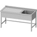 Stalgast - Spültisch ohne Grundboden, 1700x600x850 mm, mit einem Becken rechts, mit Aufkantung, verschweißt - GastroDeals