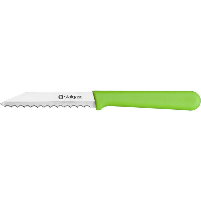 Stalgast - Stalgast Brötchenmesser, Griff grün, Stahlklinge 8,5 cm - GastroDeals