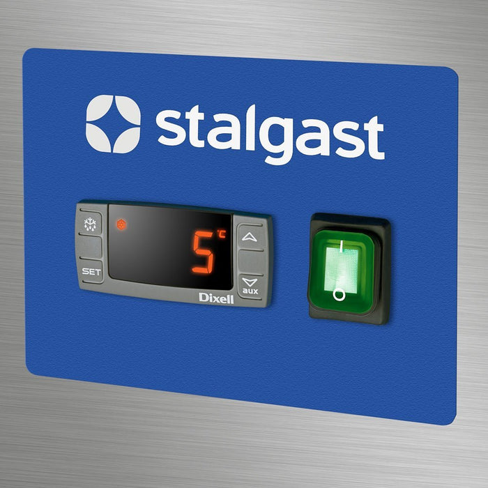 Stalgast - Starline Doppeltür-Kühlschrank mit Rädern, GN 2/1 - GastroDeals