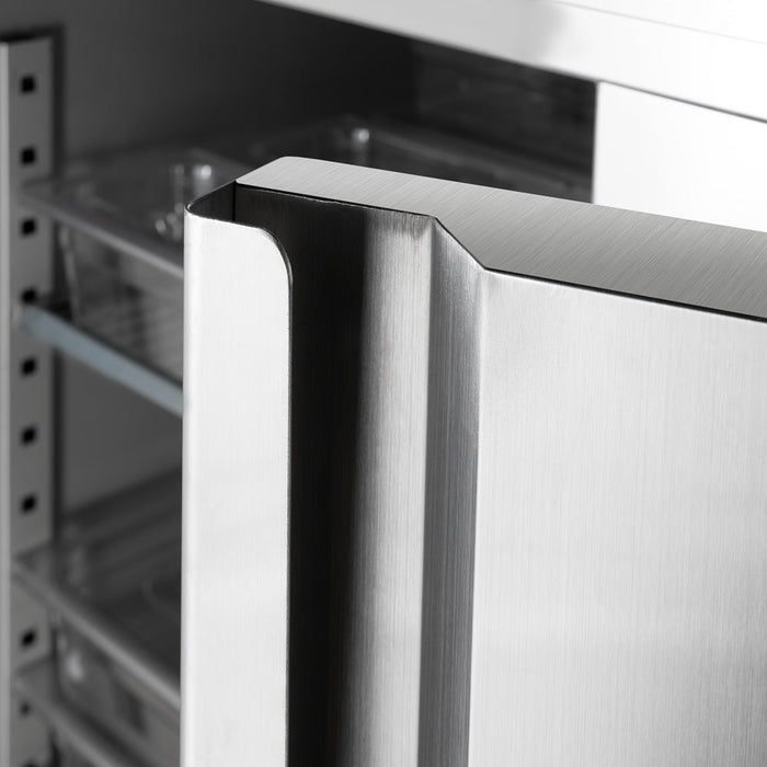 Stalgast - Starline Doppeltür-Kühlschrank mit Rädern, GN 2/1 - GastroDeals