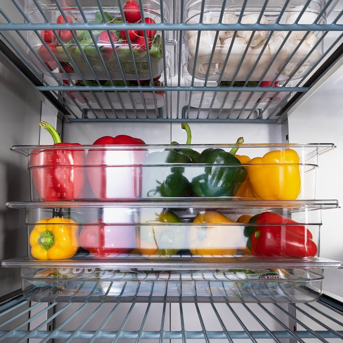 Stalgast - Starline Doppeltür-Kühlschrank mit Rädern, GN 2/1 - GastroDeals