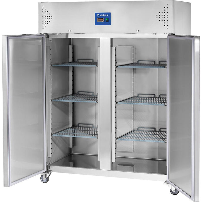 Stalgast - Starline Doppeltür-Kühlschrank mit Rädern, GN 2/1 - GastroDeals