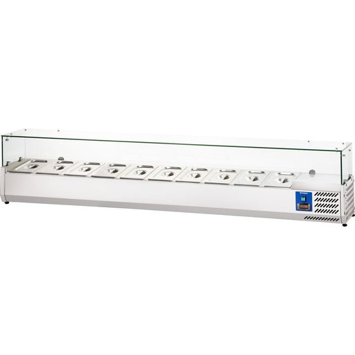 Stalgast - STARLINE Kühlaufsatzvitrine, 10x GN 1/4, 2000x335x400 mm (BxTxH) - GastroDeals