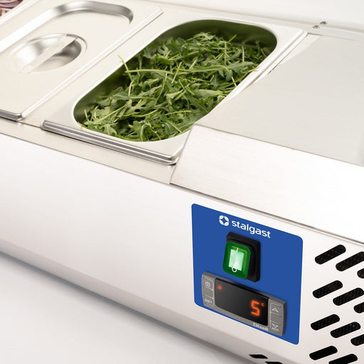 Stalgast - STARLINE Kühlaufsatzvitrine, 10x GN 1/4, 2000x335x400 mm (BxTxH) - GastroDeals