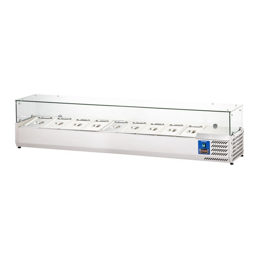 Stalgast - STARLINE Kühlaufsatzvitrine, 9x GN 1/3, 2000x395x400 mm (BxTxH) - GastroDeals