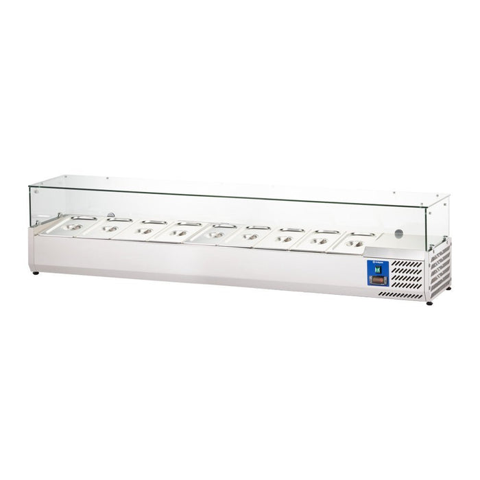 Stalgast - STARLINE Kühlaufsatzvitrine, 9x GN 1/3, 2000x395x400 mm (BxTxH) - GastroDeals