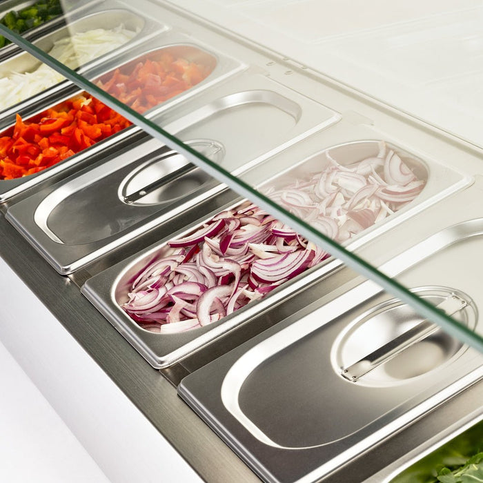 Stalgast - STARLINE Kühlaufsatzvitrine, 9x GN 1/3, 2000x395x400 mm (BxTxH) - GastroDeals