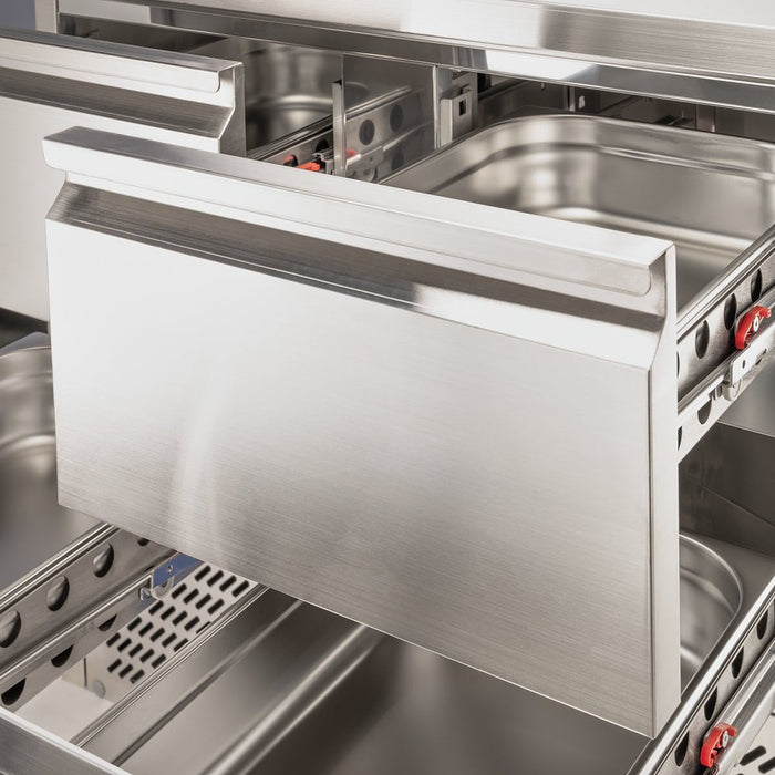 Stalgast - STARLINE Kühltisch mit vier Schubladen GN 1/1 - GastroDeals
