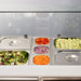 Stalgast - Starline Saladette mit Glasabdeckung, 2-türig, 10x GN 1/4, - GastroDeals