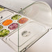 Stalgast - Starline Saladette mit Glasabdeckung, 3-türig, 16x GN 1/4 - GastroDeals